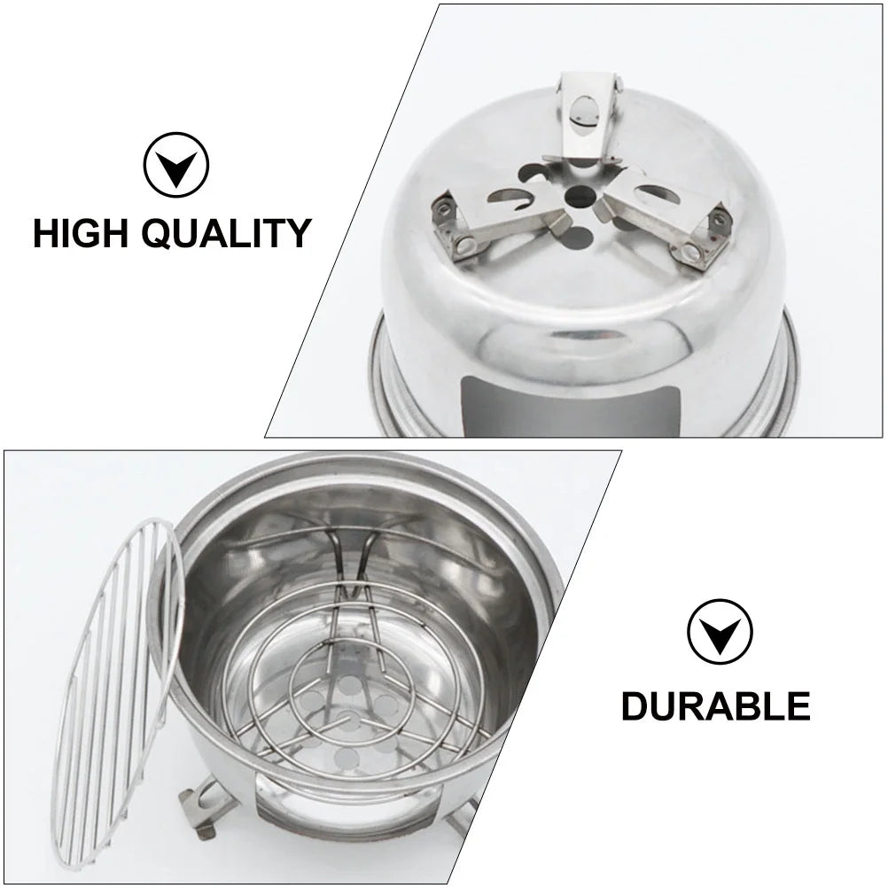Premium Portable Stainless Steel Camping Grill Set - Compact and Versatile Barbecue Stove for Outdoor Adventures