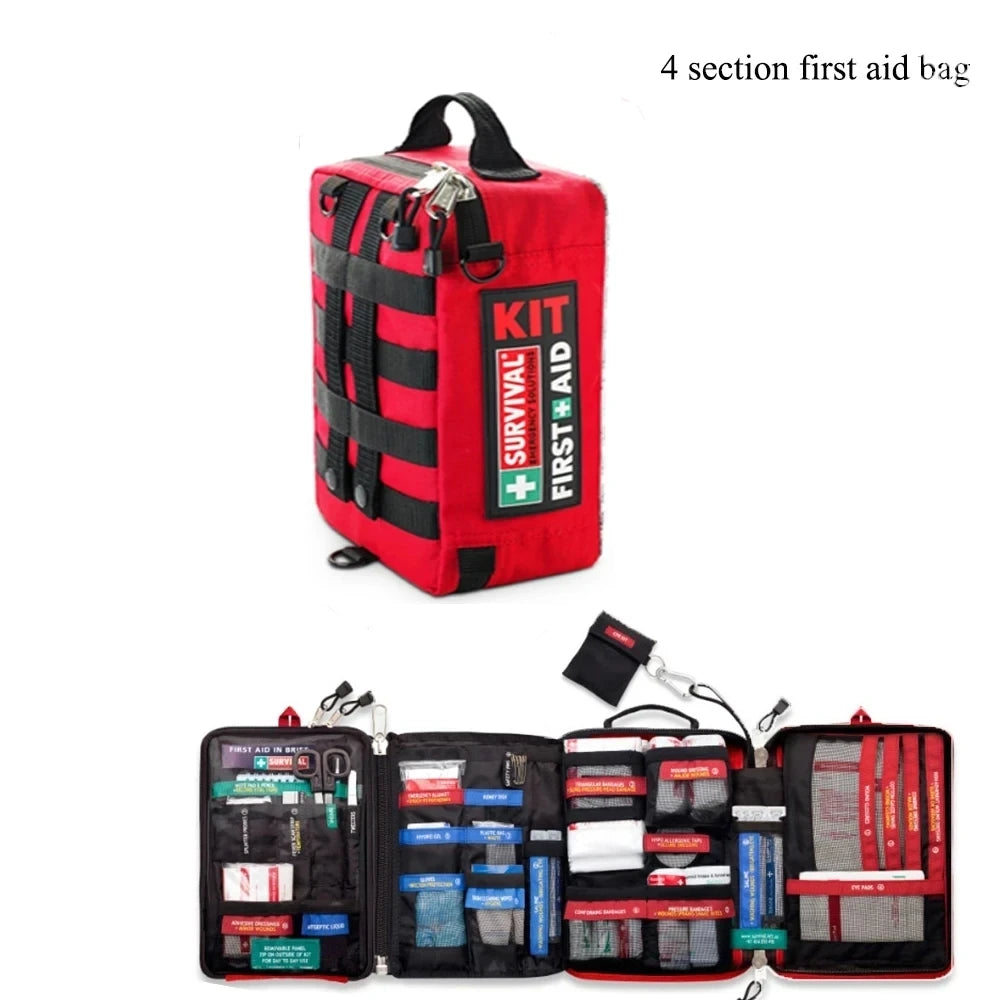 All-Weather Waterproof First Aid Kit for Outdoor Enthusiasts – Essential Medical Supplies for Hiking, Camping, Cycling, and Travel