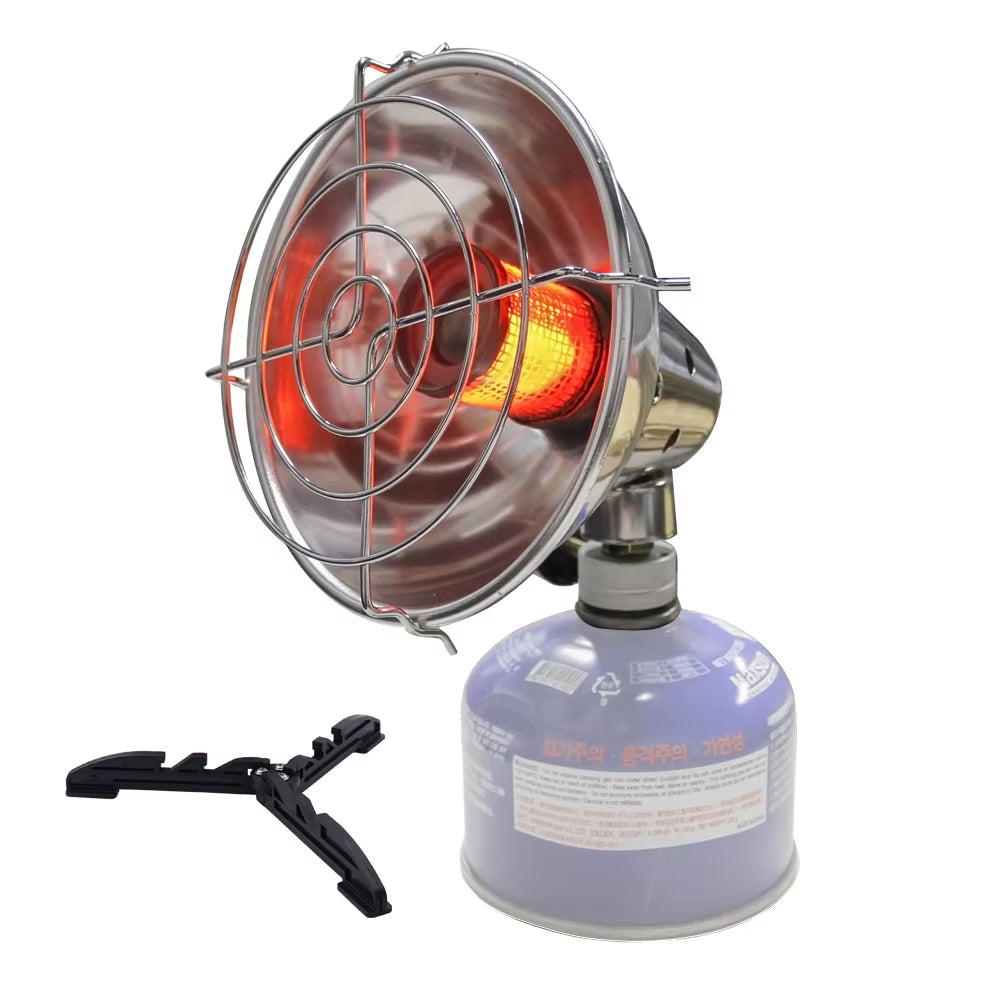 Premium Portable Outdoor Gas Heater - Versatile Propane and Butane Camping Stove for Adventurers