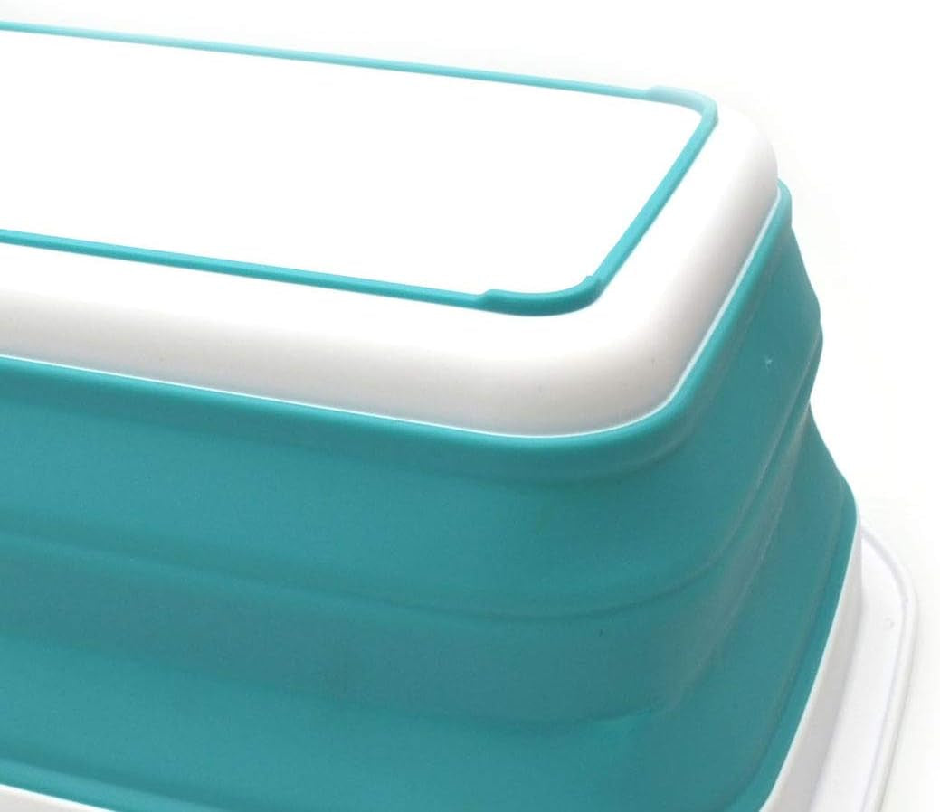 Versatile 9.2L Collapsible Outdoor Tub - Bright Blue Portable Picnic Basket & Space-Saving Storage Solution for Every Adventure