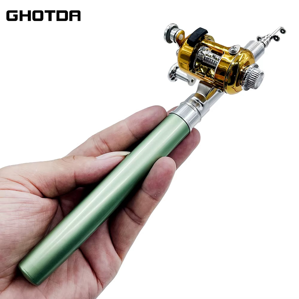 Compact Telescopic Fishing Rod and Reel Combo - Perfect for On-the-Go Angling Adventures