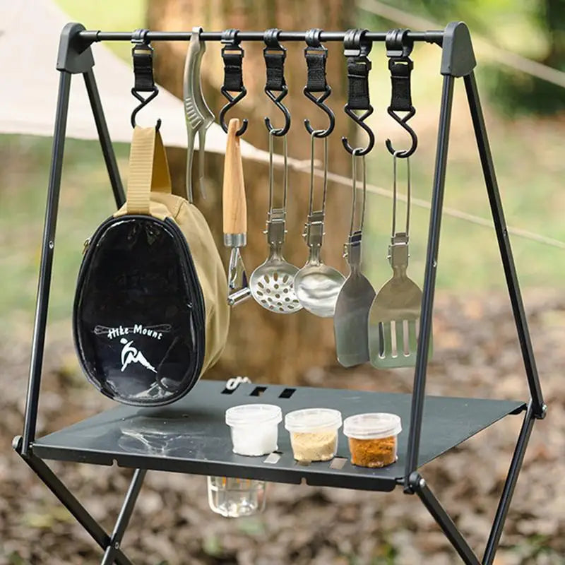 Comprehensive 11-Piece Camping Kitchen Set: Premium Cooking Utensils, Bowls, Forks, and BBQ Accessories for Outdoor Culinary Adventures
