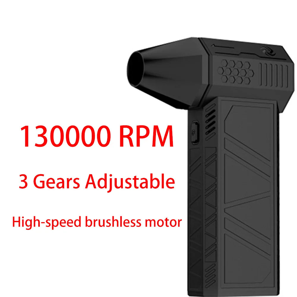 High-Power Silent Turbo Fan Air Duster - Efficient 130,000 RPM Brushless Motor for Ultimate Cleaning Performance