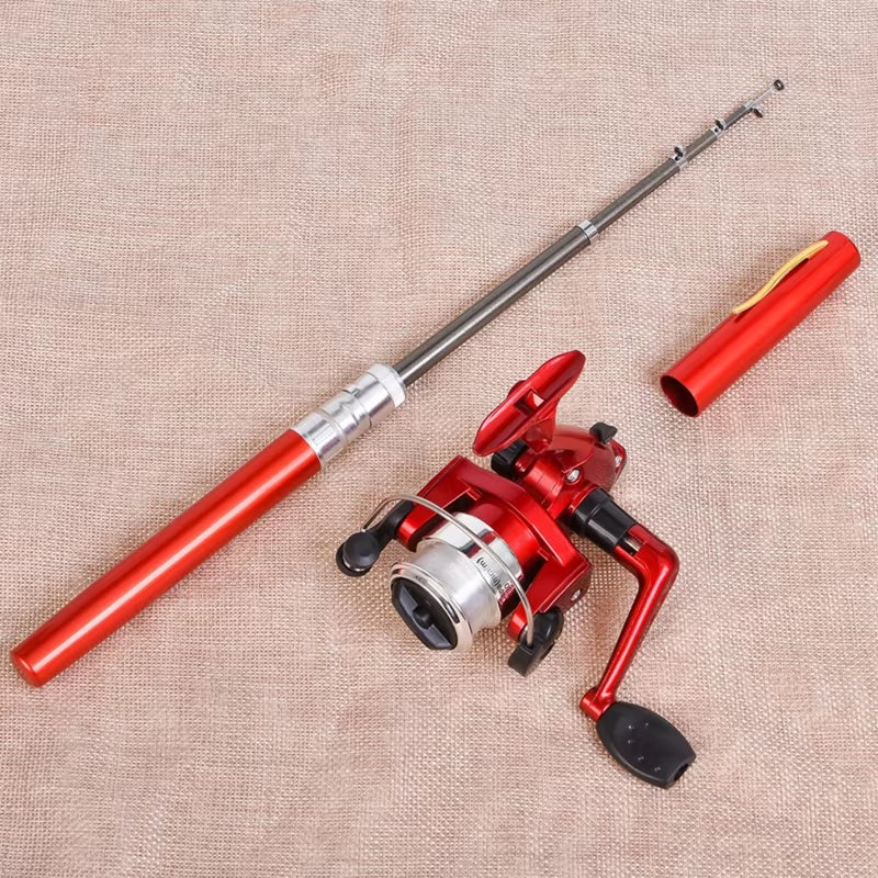 Premium Telescopic Mini Pocket Fishing Rod Set with Ultralight Carbon Reel and Durable Aluminum Alloy Spinning Feeder for Effortless Casting and Enhanced Performance