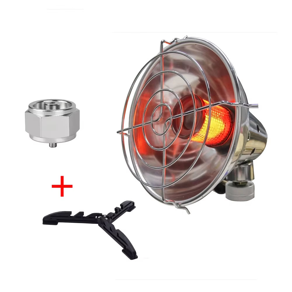 Premium Portable Outdoor Gas Heater - Versatile Propane and Butane Camping Stove for Adventurers