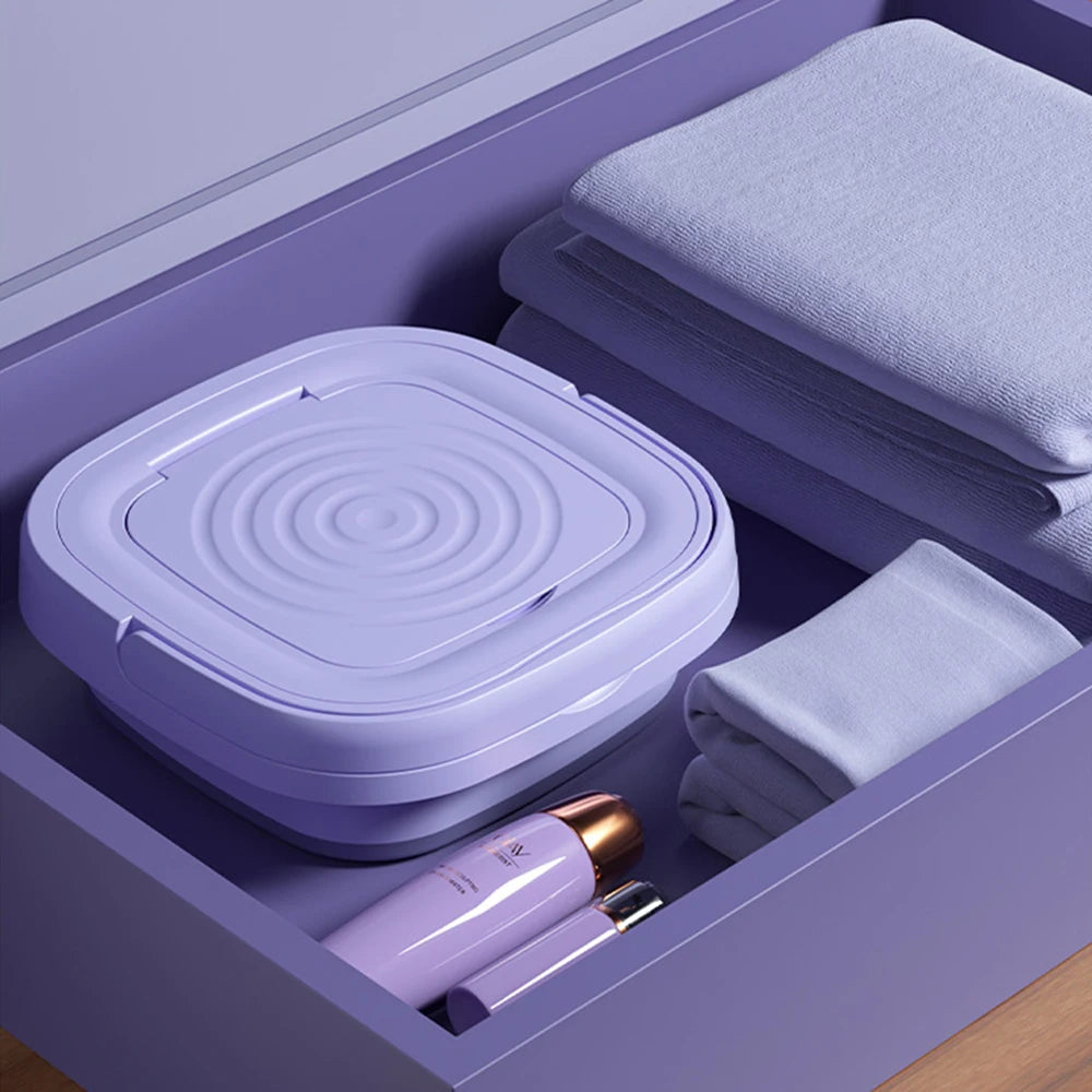 Compact Portable 6L & 8L Folding Washing Machine and Dryer – The Perfect Mini Washer for Travel and Home Convenience