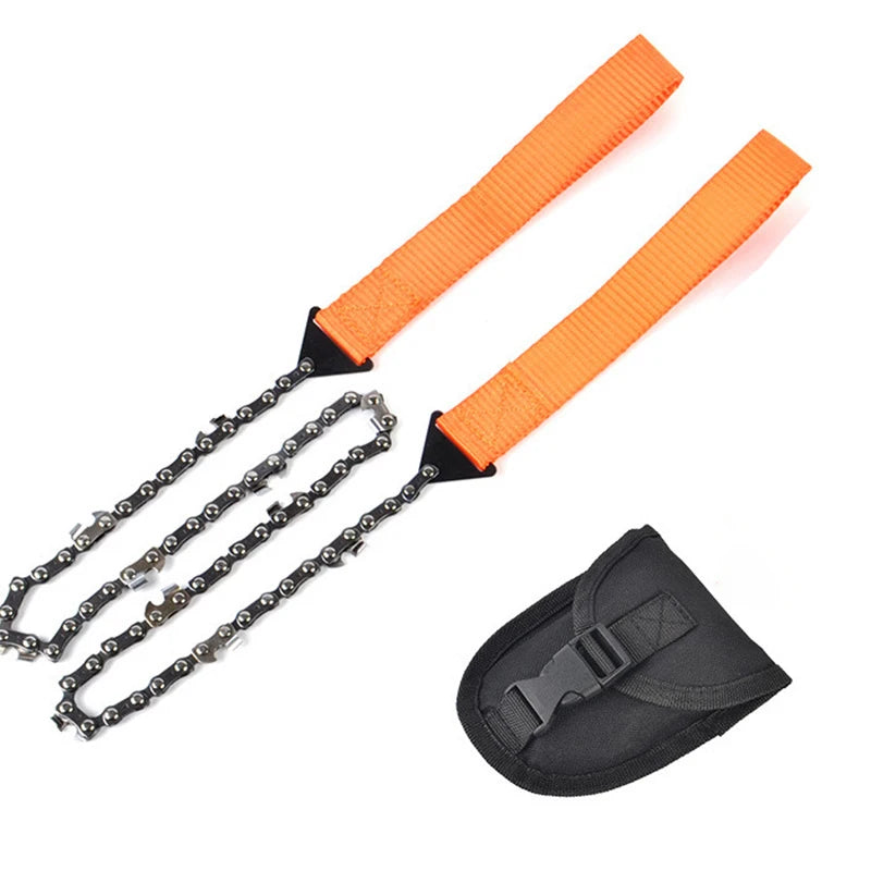 Ultimate Portable Emergency Chain Saw - 11/33 Tooth Survival Tool for Camping and Hiking Adventures