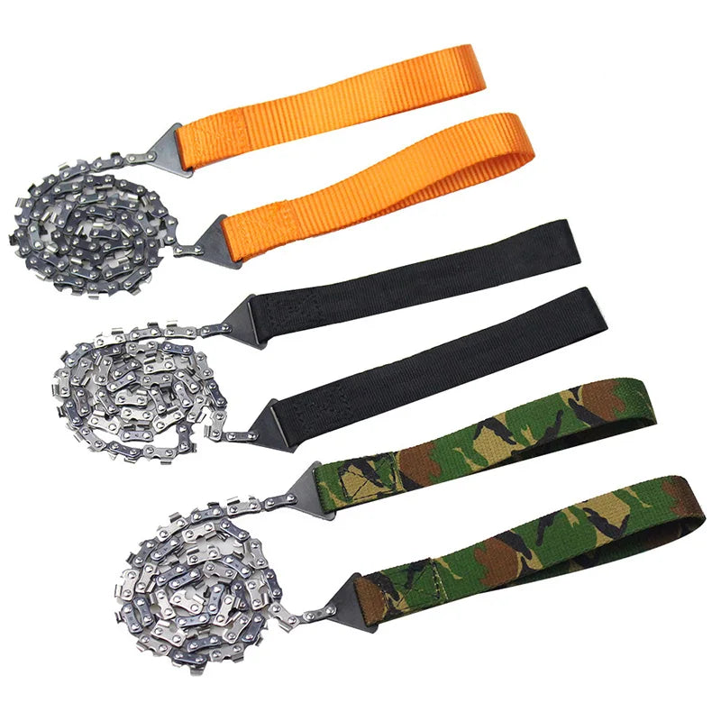 Ultimate Portable Emergency Chain Saw - 11/33 Tooth Survival Tool for Camping and Hiking Adventures