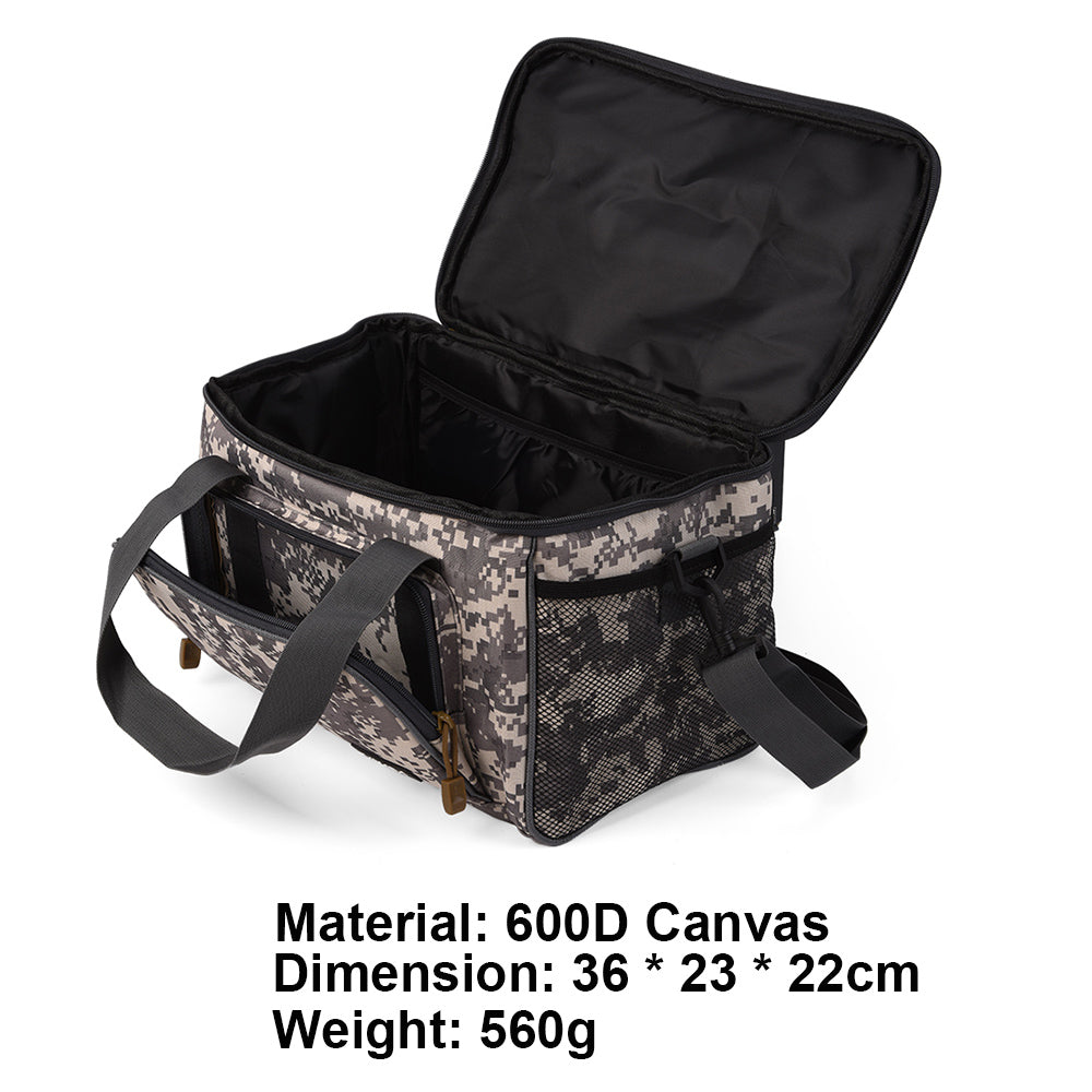 Premium Waterproof Two-Layer Fishing Tackle Storage Bag - Versatile Shoulder Pack for Outdoor Adventures