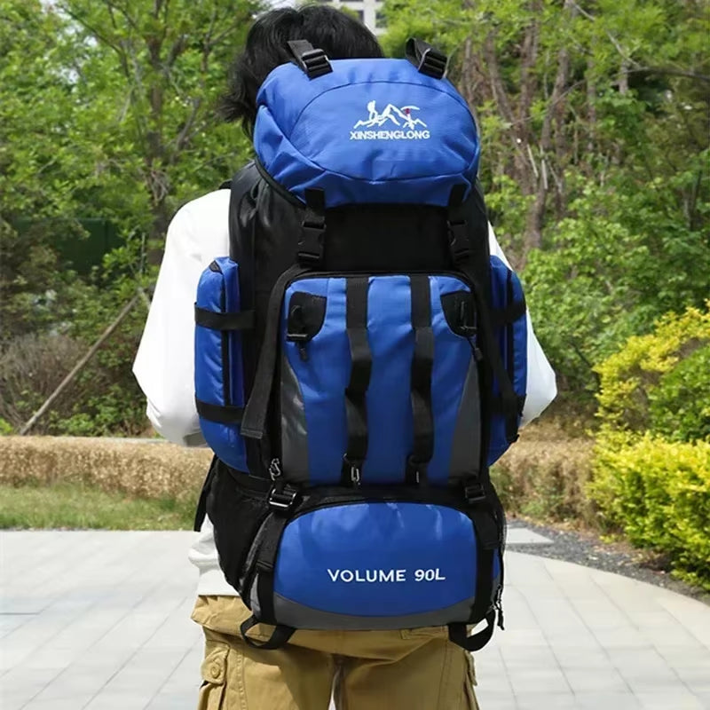 Premium 90L Waterproof Travel Backpack - Versatile Outdoor Sports Bag for Camping and Hiking Adventures