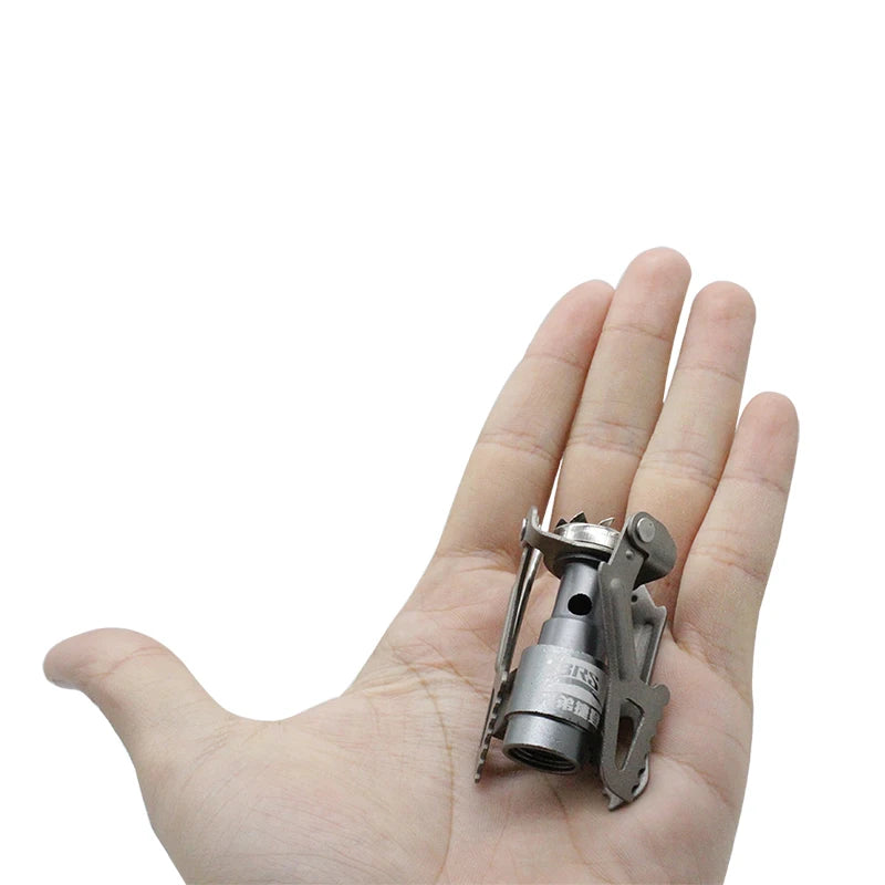 Premium 3000T Portable Mini Titanium Gas Stove - The Ultimate Lightweight Cooking Solution for Outdoor Adventures