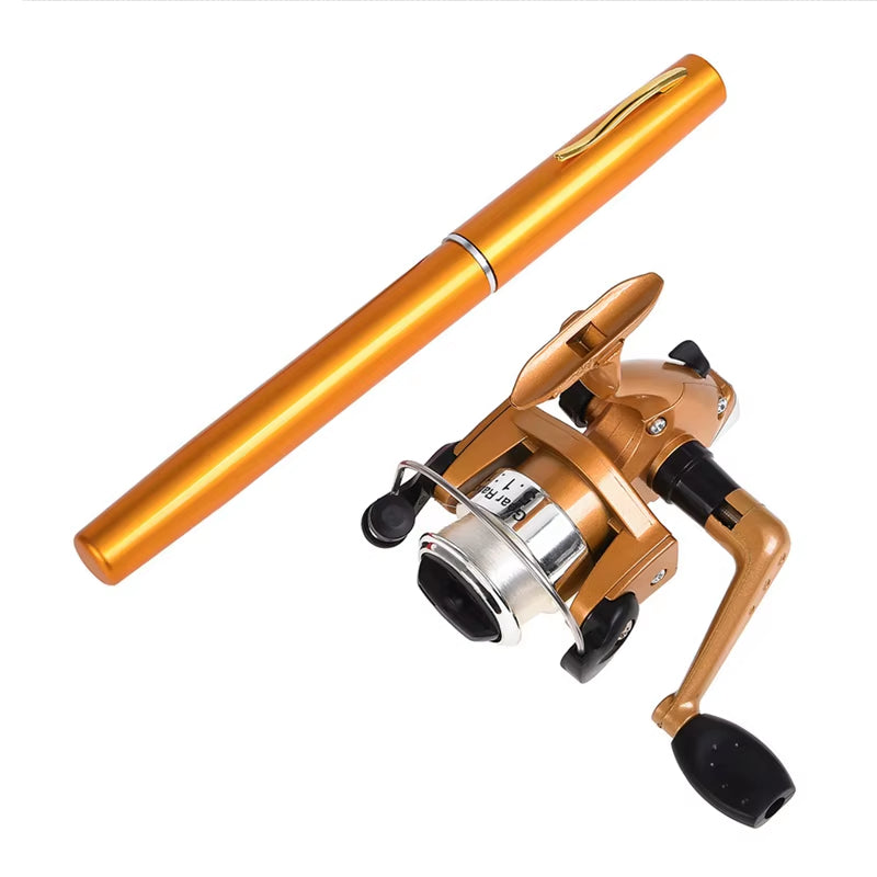 Premium Telescopic Mini Pocket Fishing Rod Set with Ultralight Carbon Reel and Durable Aluminum Alloy Spinning Feeder for Effortless Casting and Enhanced Performance