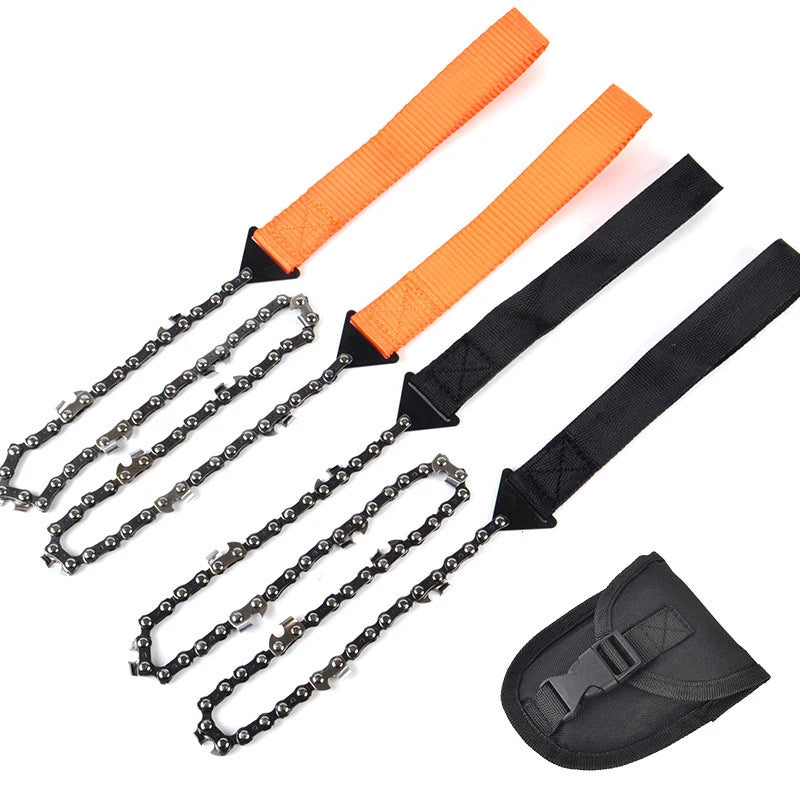 Ultimate Portable Emergency Chain Saw - 11/33 Tooth Survival Tool for Camping and Hiking Adventures