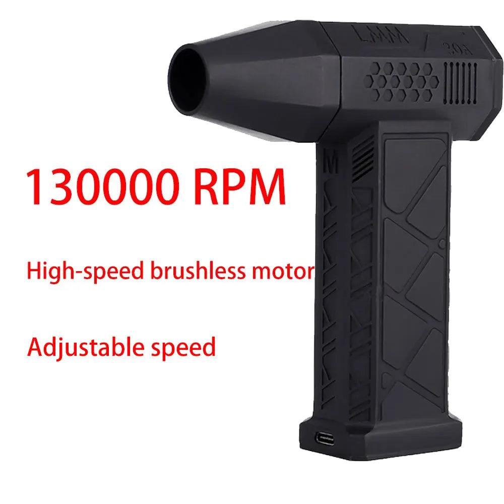 High-Power Silent Turbo Fan Air Duster - Efficient 130,000 RPM Brushless Motor for Ultimate Cleaning Performance