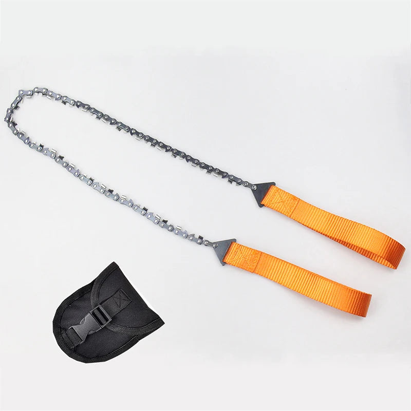 Ultimate Portable Emergency Chain Saw - 11/33 Tooth Survival Tool for Camping and Hiking Adventures