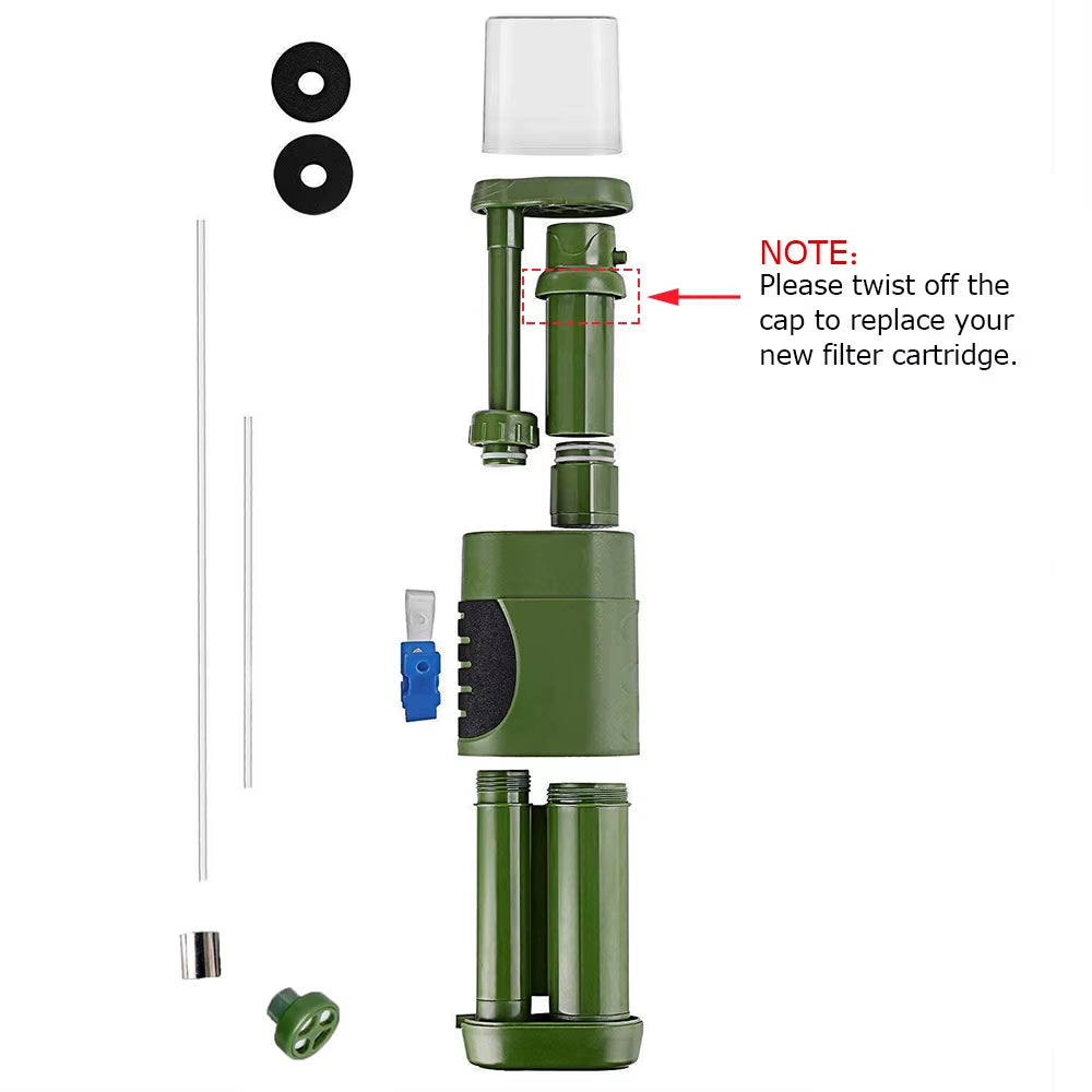 Premium Outdoor Water Filtration Straw – Your Essential Companion for Safe Hydration During Camping, Hiking, and Emergency Situations
