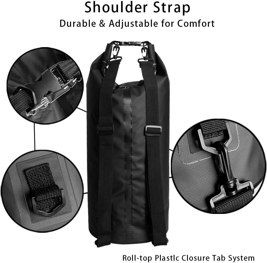 Premium Waterproof Dry Sack - Versatile Floating Bags for Boating, Kayaking, Hiking, and More - Available in Multiple Sizes (2L, 5L, 10L, 20L, 30L)