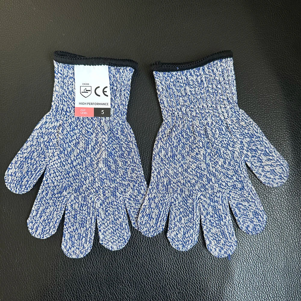HPPE Level 5 Heavy-Duty Cut-Resistant Gloves for Superior Protection in Kitchen, Fishing, and Industrial Applications