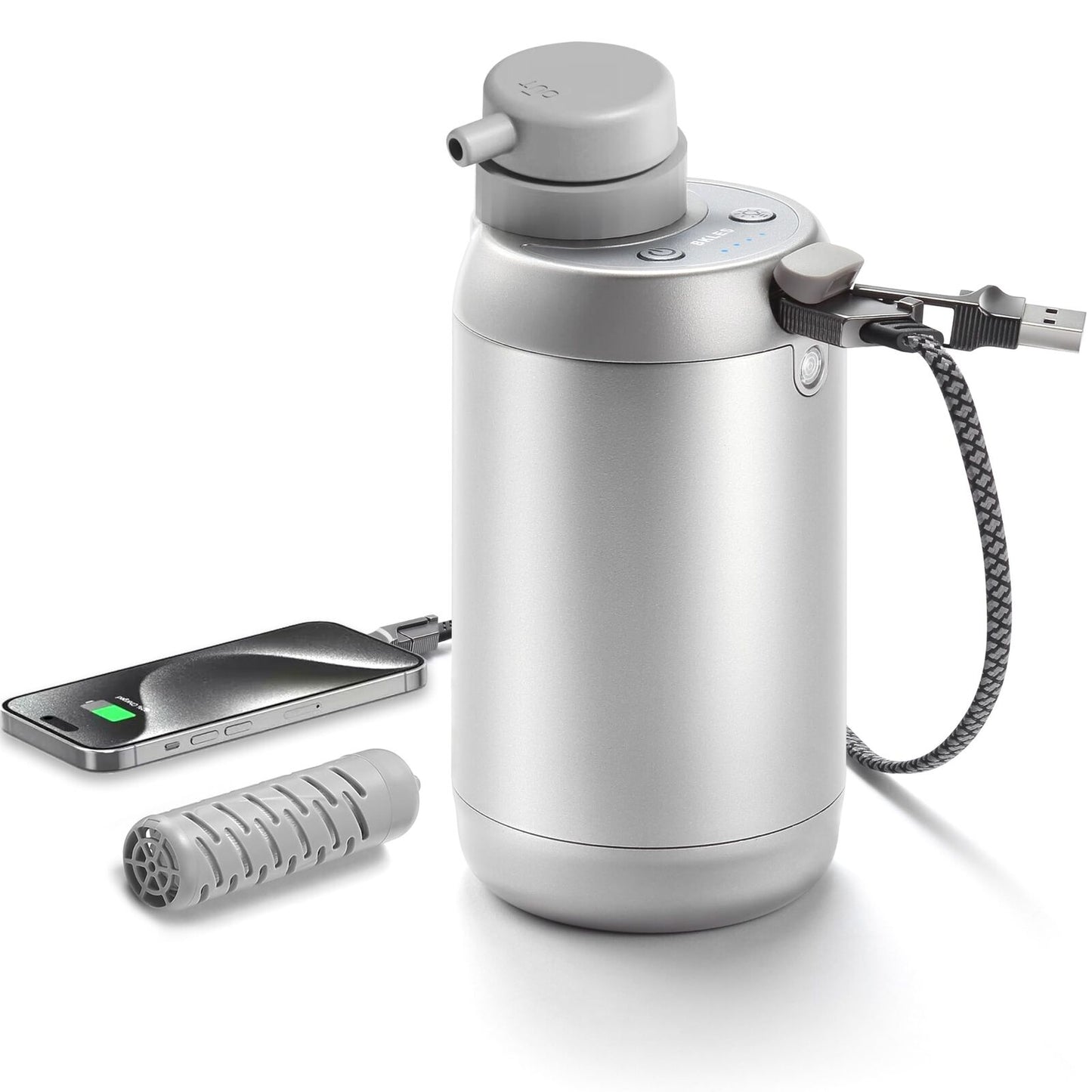 Premium 6-Stage Electric Water Filtration System - Ideal for Outdoor Adventures and Emergency Preparedness