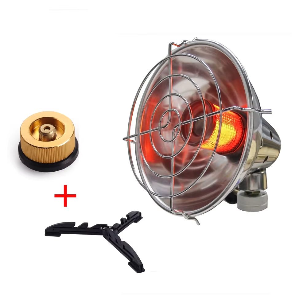 Premium Portable Outdoor Gas Heater - Versatile Propane and Butane Camping Stove for Adventurers