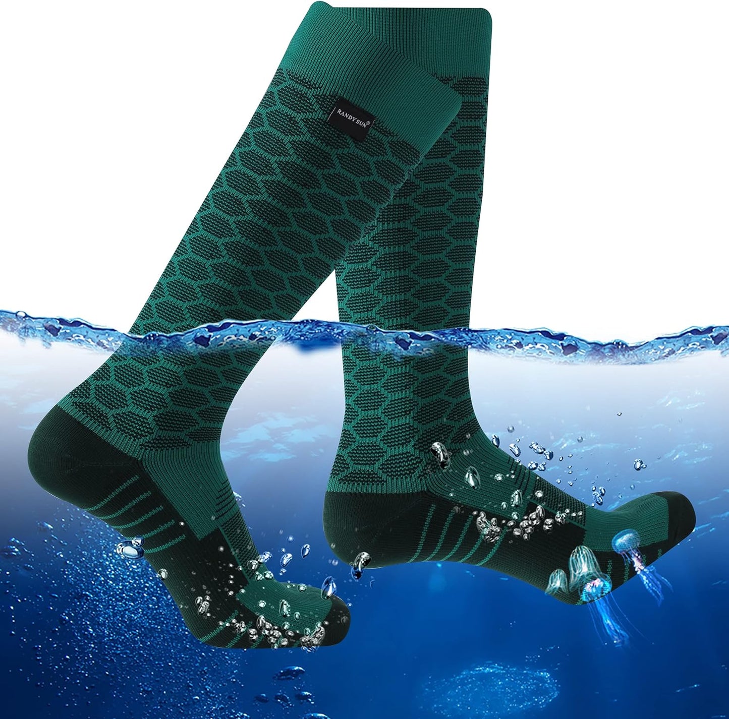Elevate Your Outdoor Experience with Premium Waterproof and Breathable Knee-High Socks for Kayaking, Hunting, and Fishing