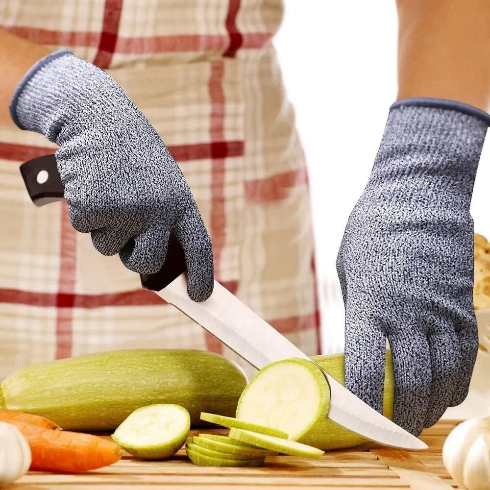 HPPE Level 5 Heavy-Duty Cut-Resistant Gloves for Superior Protection in Kitchen, Fishing, and Industrial Applications