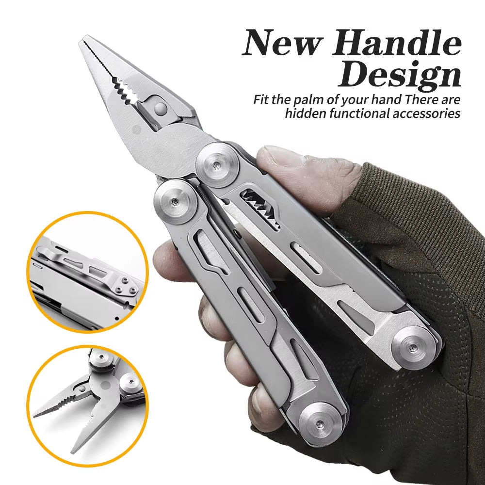 13-in-1 Multi-Purpose Tool - Ideal Gift for Men, Fathers, Birthdays, and Christmas Camping Experiences