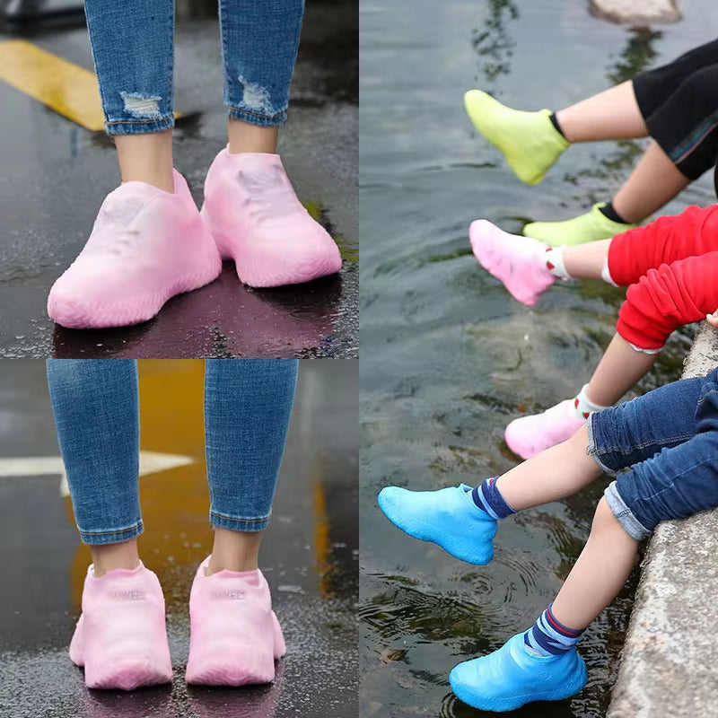 Premium Reusable Waterproof Silicone Shoe Covers for All Weather Protection - 1 Pair