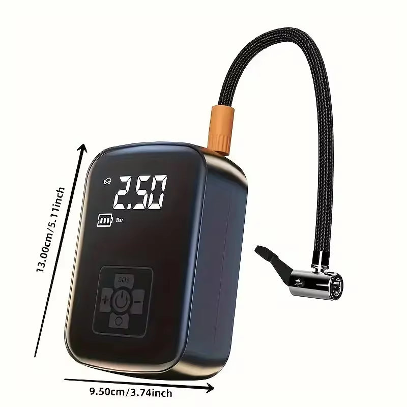 High-Performance Wireless Car Air Compressor: The Ultimate Electric Tire Inflator for Motorcycles, Bicycles, Boats, and More