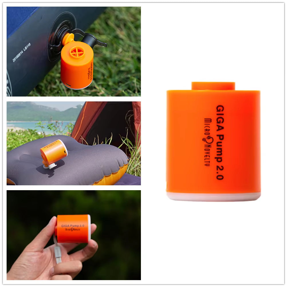 GIGA PUMP 2.0 - The Ultimate 3-in-1 Inflator, Deflator, and LED Light for Effortless Outdoor Adventures