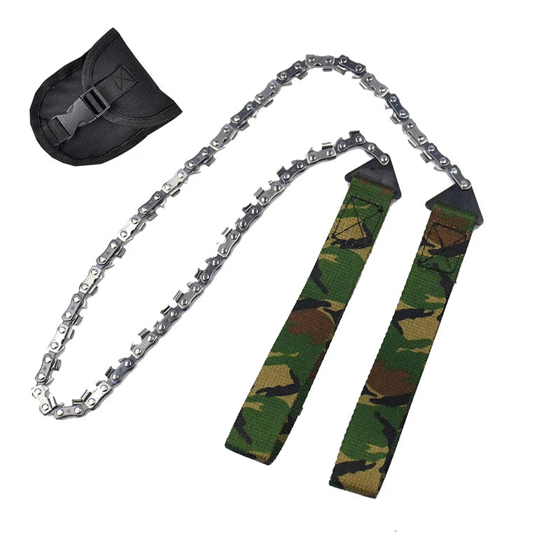 Ultimate Portable Emergency Chain Saw - 11/33 Tooth Survival Tool for Camping and Hiking Adventures