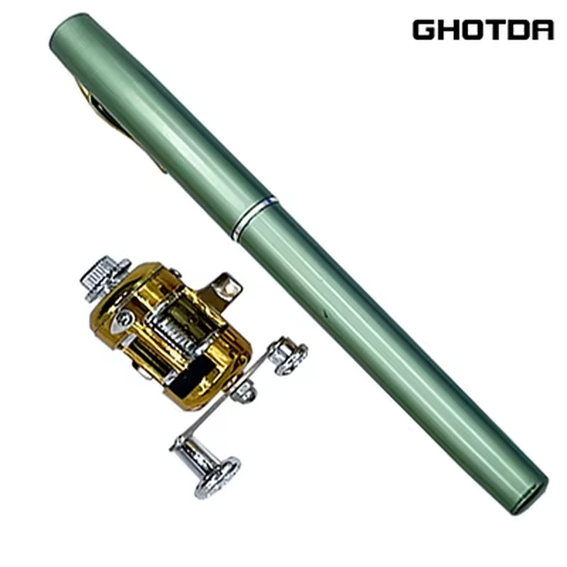 Compact Telescopic Fishing Rod and Reel Combo - Perfect for On-the-Go Angling Adventures