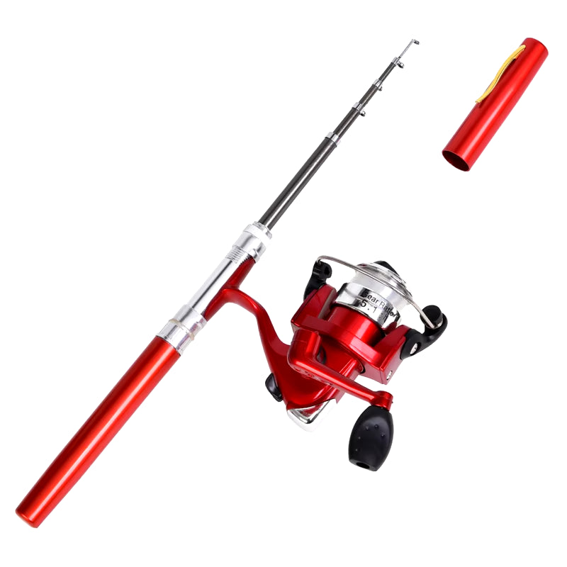 Premium Telescopic Mini Pocket Fishing Rod Set with Ultralight Carbon Reel and Durable Aluminum Alloy Spinning Feeder for Effortless Casting and Enhanced Performance