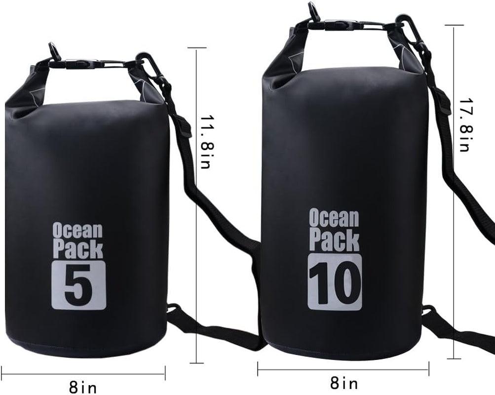Premium Waterproof Dry Sack - Versatile Floating Bags for Boating, Kayaking, Hiking, and More - Available in Multiple Sizes (2L, 5L, 10L, 20L, 30L)