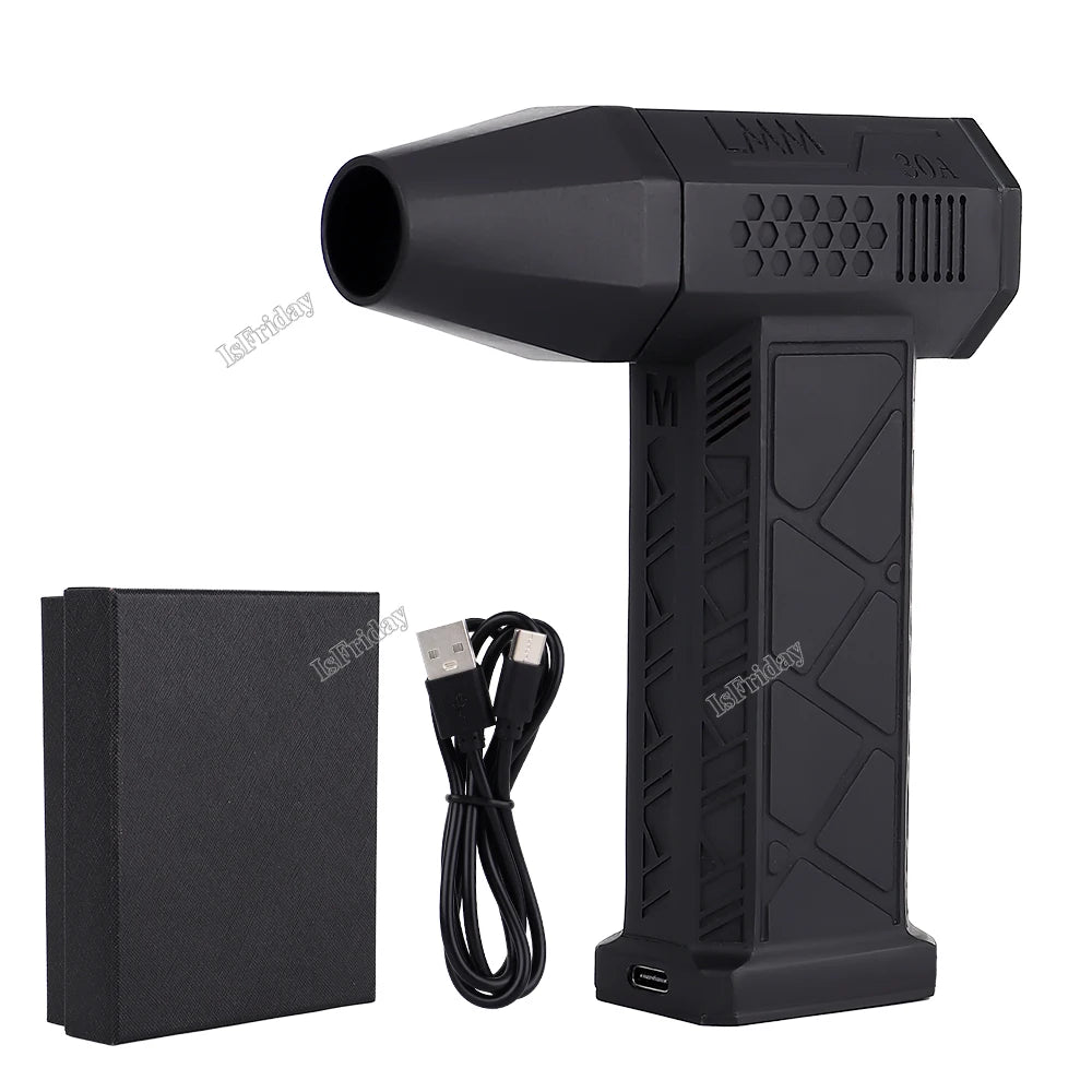 High-Performance Portable Mini Turbo Jet Fan - Experience Rapid Drying with 130,000 RPM and 52 m/s Wind Speed, Featuring a Brushless Motor for Ultimate Efficiency