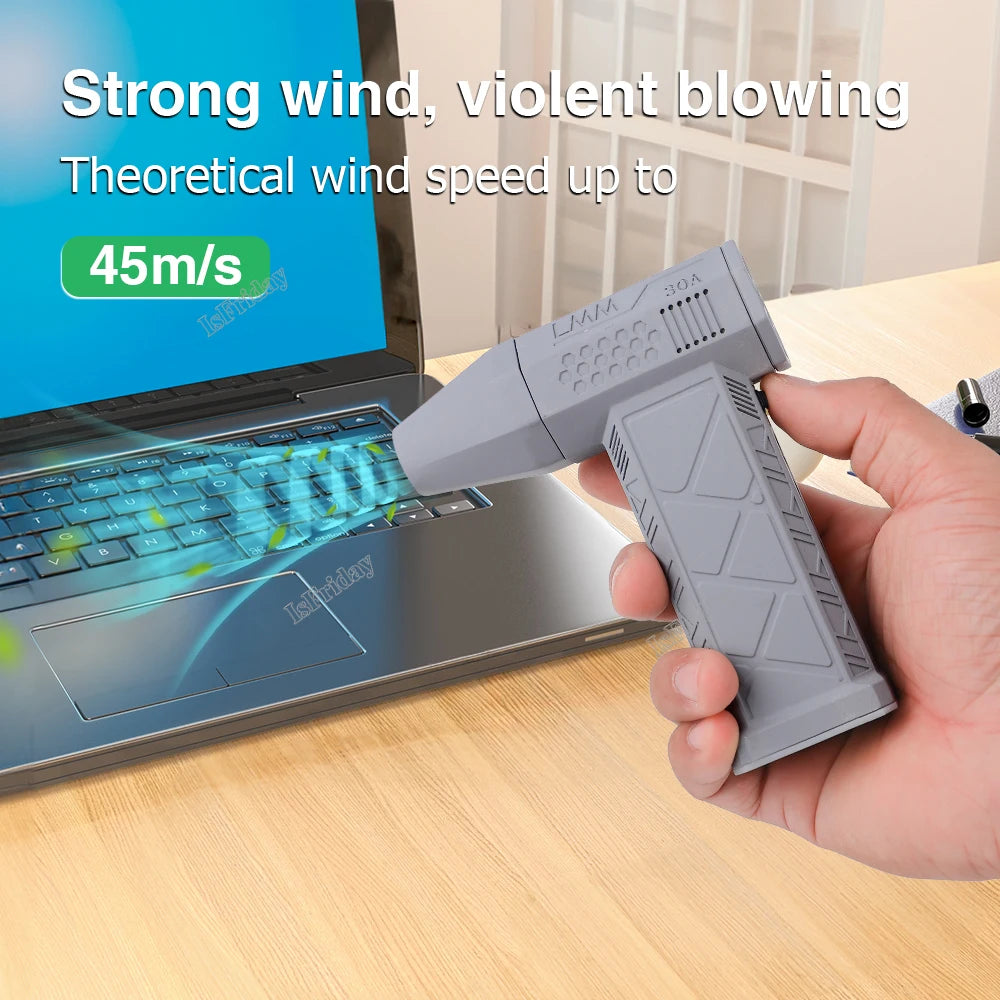 High-Performance Portable Mini Turbo Jet Fan - Experience Rapid Drying with 130,000 RPM and 52 m/s Wind Speed, Featuring a Brushless Motor for Ultimate Efficiency