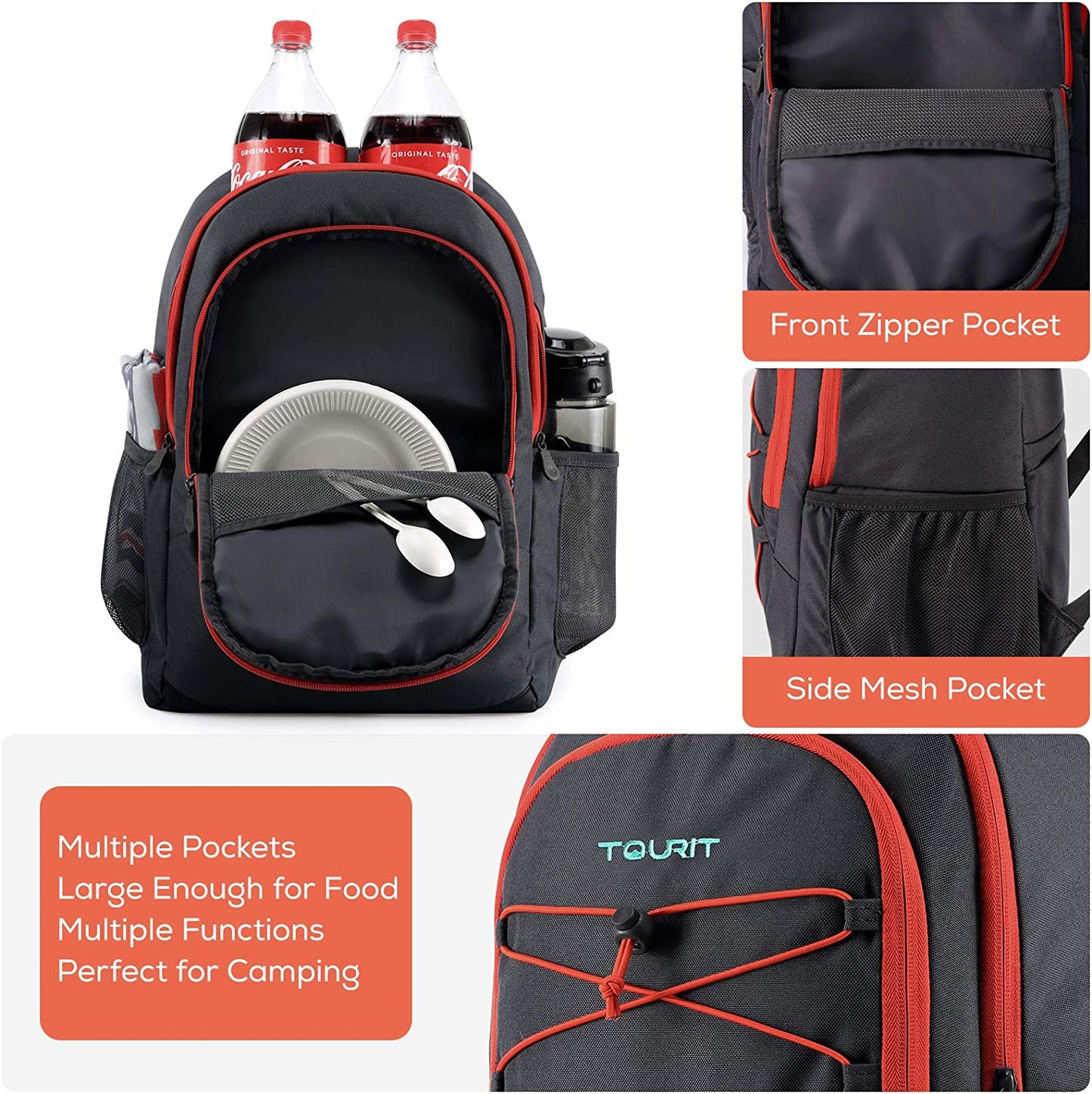 Premium Insulated Backpack Cooler - Lightweight, Leakproof Design for 28 Cans, Perfect for Outdoor Adventures, Work, Picnics, Hiking, and Beach Trips