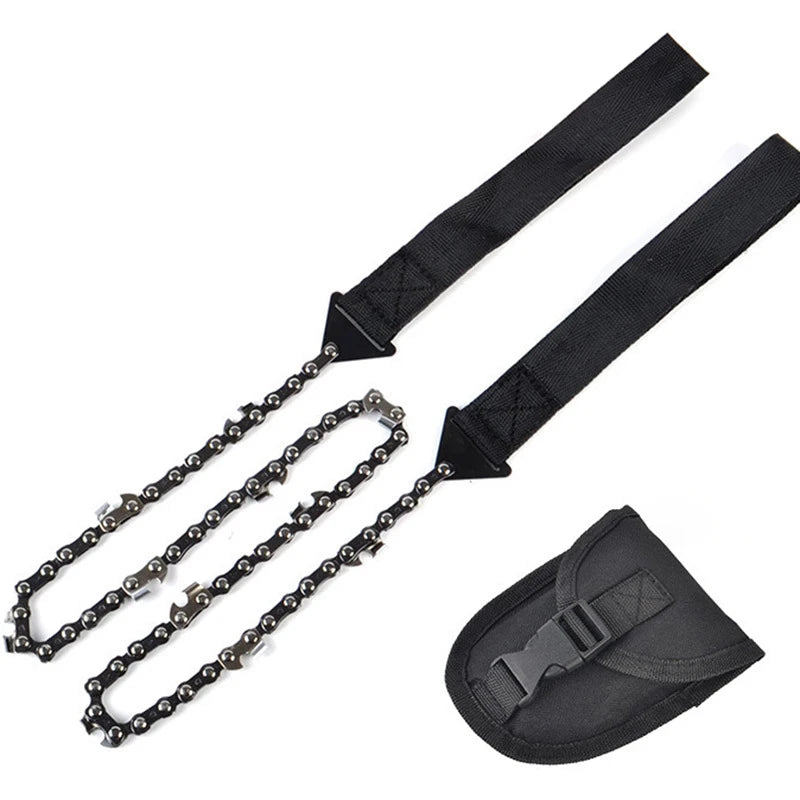 Ultimate Portable Emergency Chain Saw - 11/33 Tooth Survival Tool for Camping and Hiking Adventures