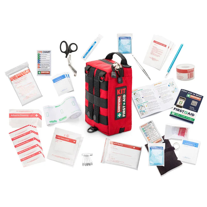All-Weather Waterproof First Aid Kit for Outdoor Enthusiasts – Essential Medical Supplies for Hiking, Camping, Cycling, and Travel