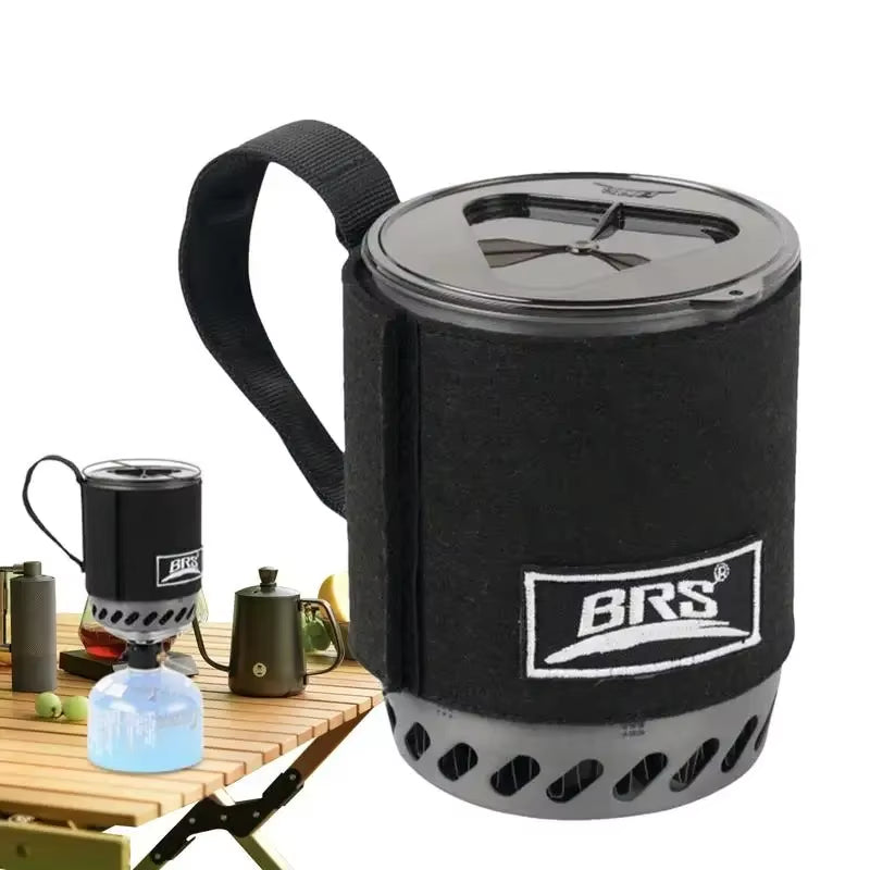 BRS 61 Jet Boil Portable Camping Stove - High-Efficiency Gas Burner with Advanced Heat Exchanger for Ultimate Outdoor Cooking