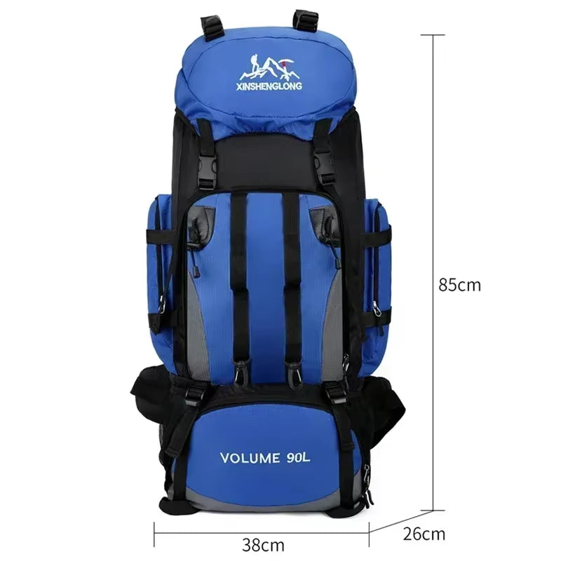 Premium 90L Waterproof Travel Backpack - Versatile Outdoor Sports Bag for Camping and Hiking Adventures