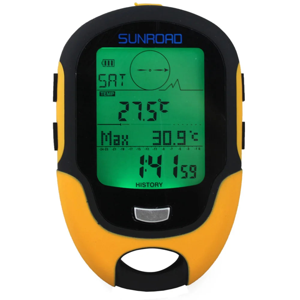 Advanced Portable Handheld GPS Navigation Device with Digital Altimeter, Barometer, and Compass for Outdoor Adventures
