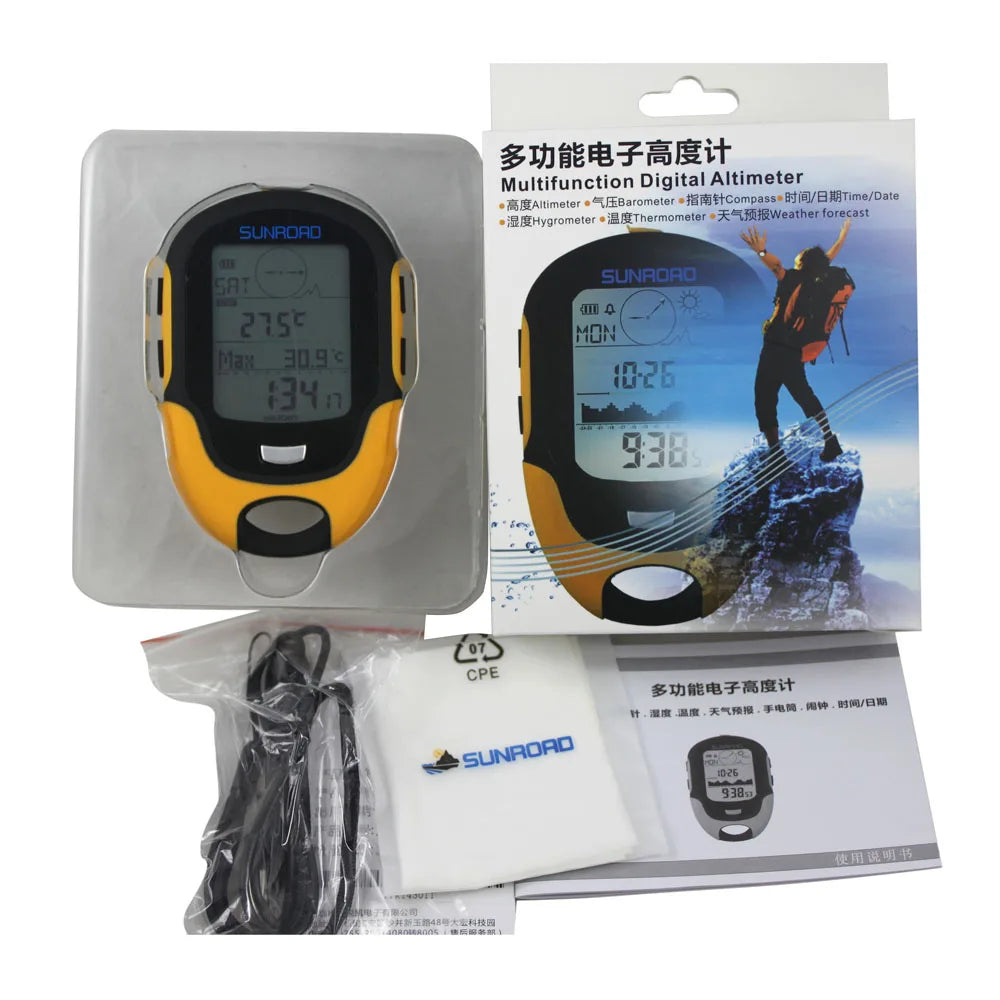 Advanced Portable Handheld GPS Navigation Device with Digital Altimeter, Barometer, and Compass for Outdoor Adventures