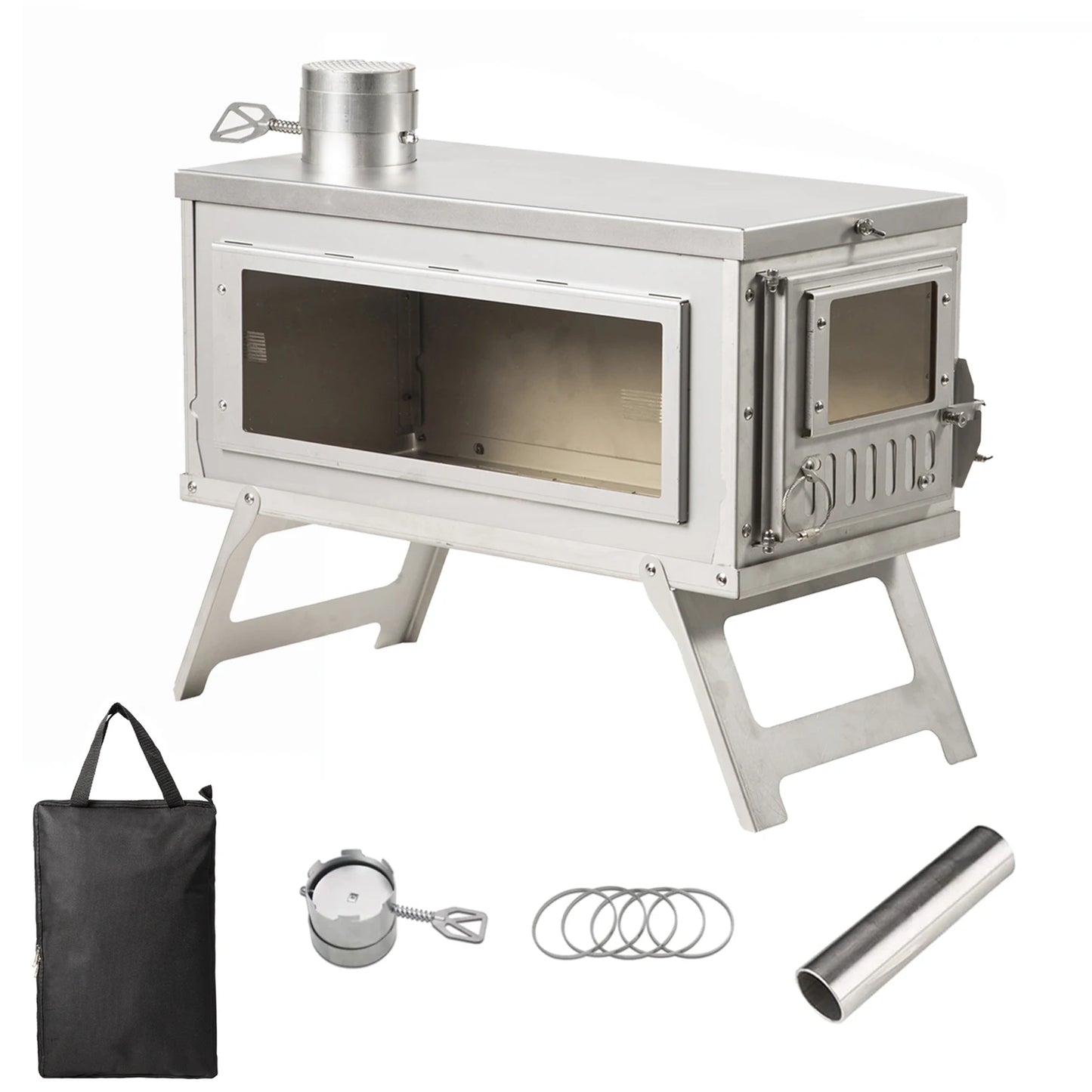 Portable Wood Burning Stove – The Perfect Companion for Outdoor Adventures, Culinary Delights, and Cozy Campfires