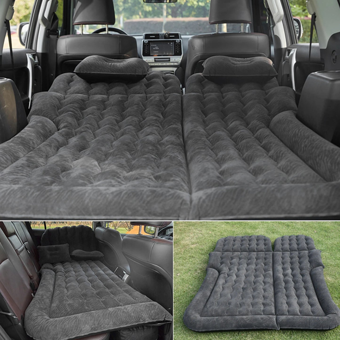 Premium Multifunctional Inflatable Travel Mattress with PVC Flocking for Ultimate Comfort in Cars, SUVs, Homes, and Outdoor Excursions