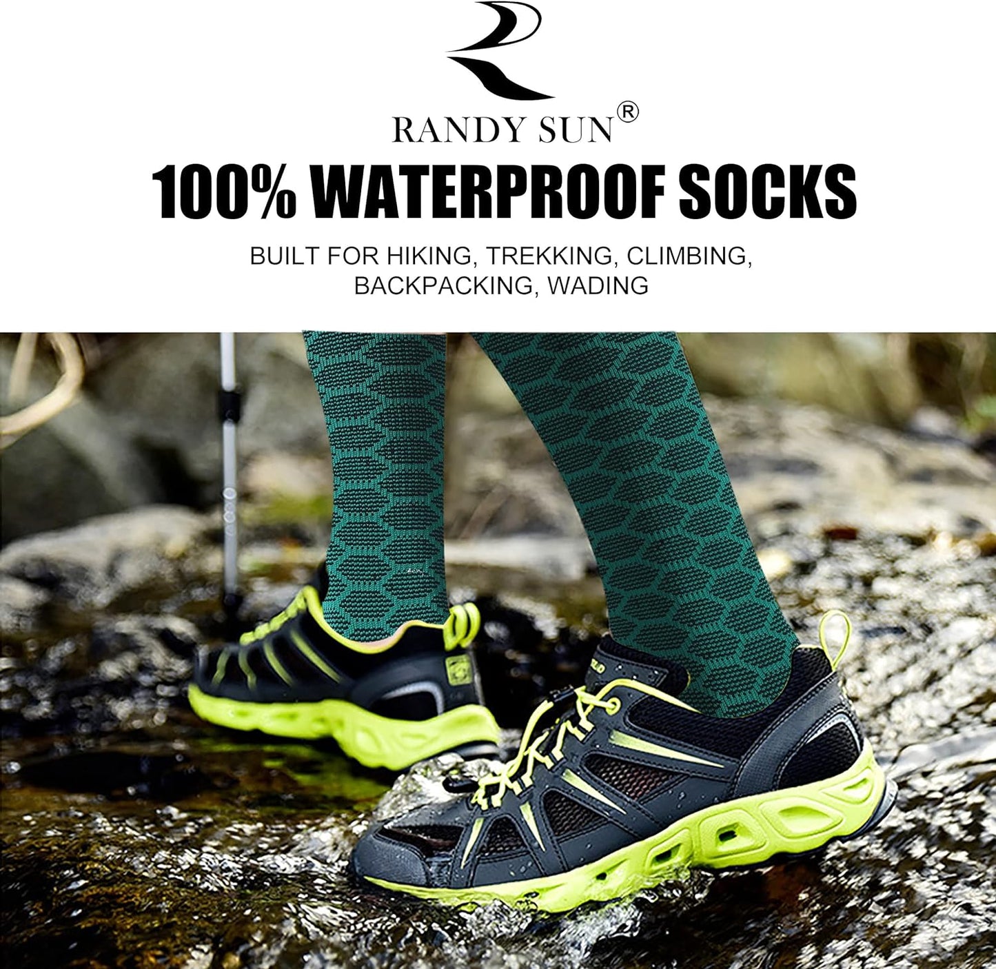 Elevate Your Outdoor Experience with Premium Waterproof and Breathable Knee-High Socks for Kayaking, Hunting, and Fishing