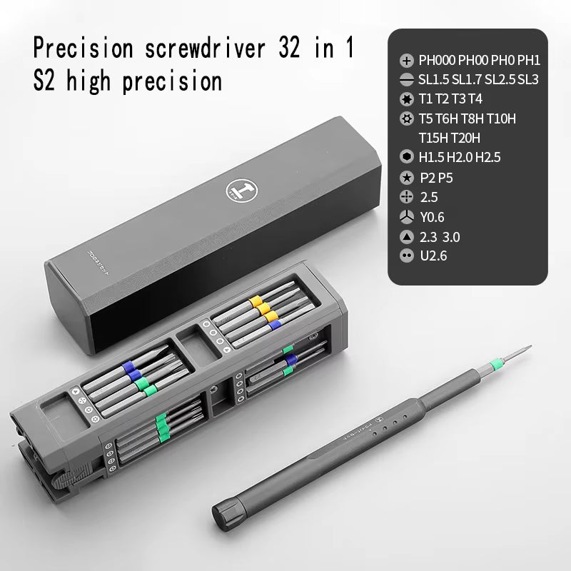 Professional 32/46-in-1 Magnetic Screwdriver Set - Precision Tool Kit for Mobile and Computer Repair