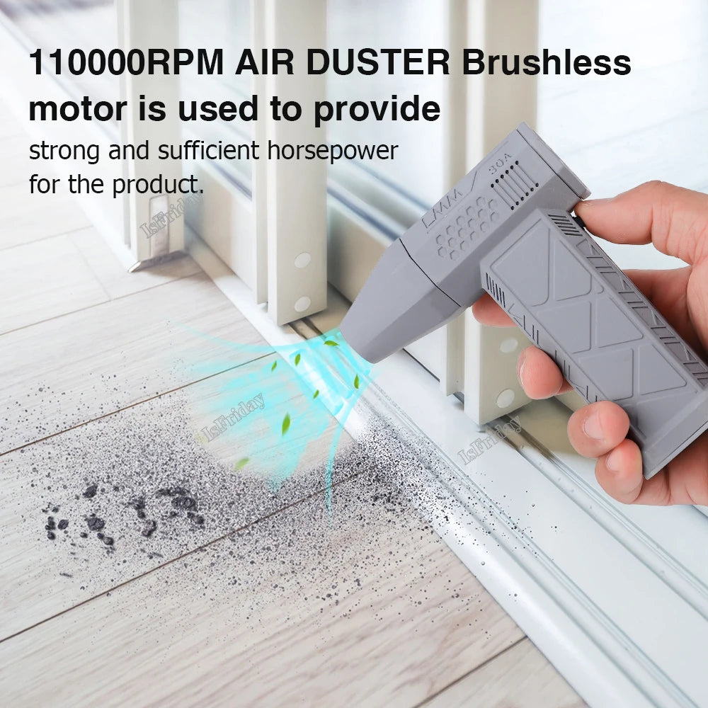 High-Performance Portable Mini Turbo Jet Fan - Experience Rapid Drying with 130,000 RPM and 52 m/s Wind Speed, Featuring a Brushless Motor for Ultimate Efficiency