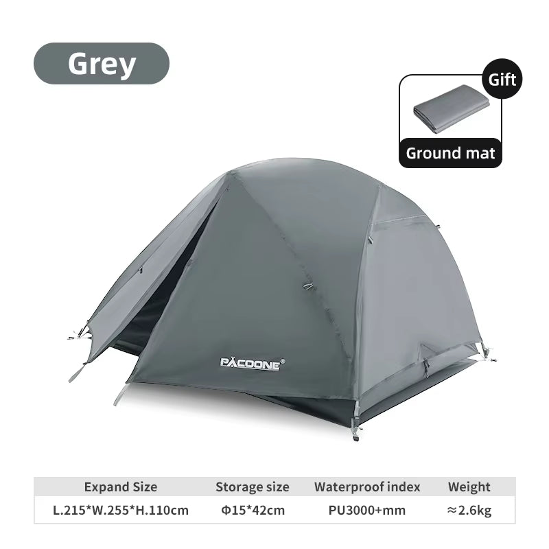 Premium Ultralight 20D Nylon Waterproof Tent for Ultimate Backpacking, Cycling, Hiking, and Beach Adventures