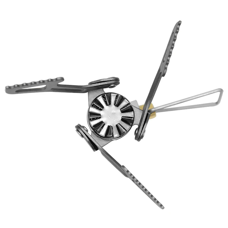 Premium 3000T Portable Mini Titanium Gas Stove - The Ultimate Lightweight Cooking Solution for Outdoor Adventures